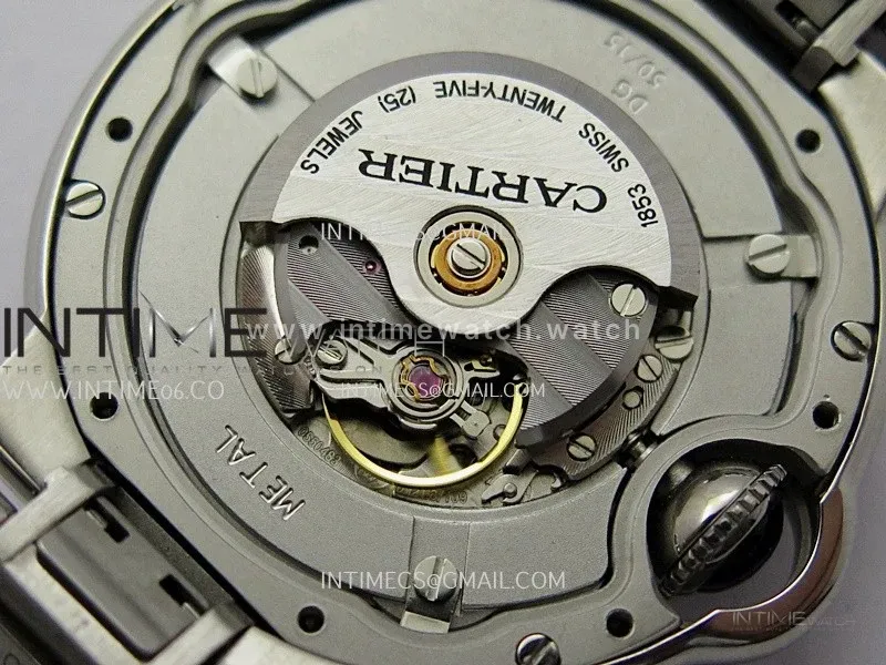 Ballon Bleu 33mm SS AF 1:1 Best Edition White Textured Dial On SS Bracelet Super Clone A1853