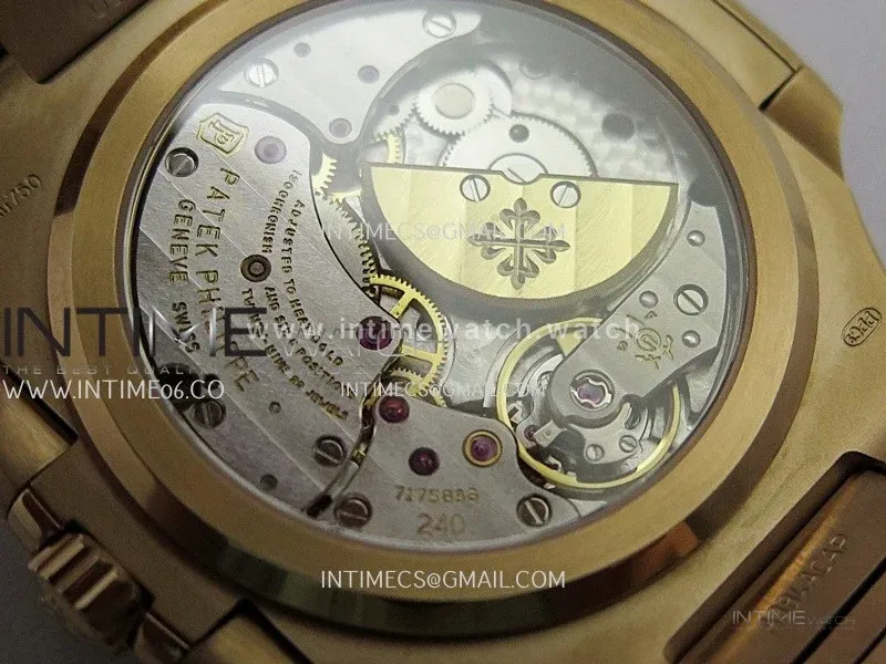 Nautilus 5712-1A 001 RG WSF 1:1 Best Edition Brown Dial On RG Bracelet Super Clone JH240 (Free tool)