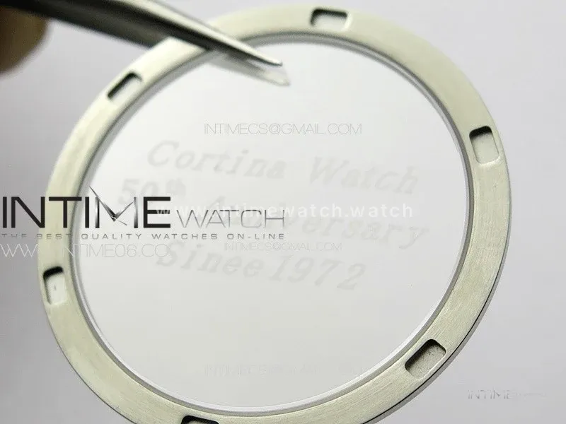 Calatrava 5057 Cortina Watch 50th Anniversary SS YSF 1:1 Best Edition Gray Dial on Black Leather Strap A240