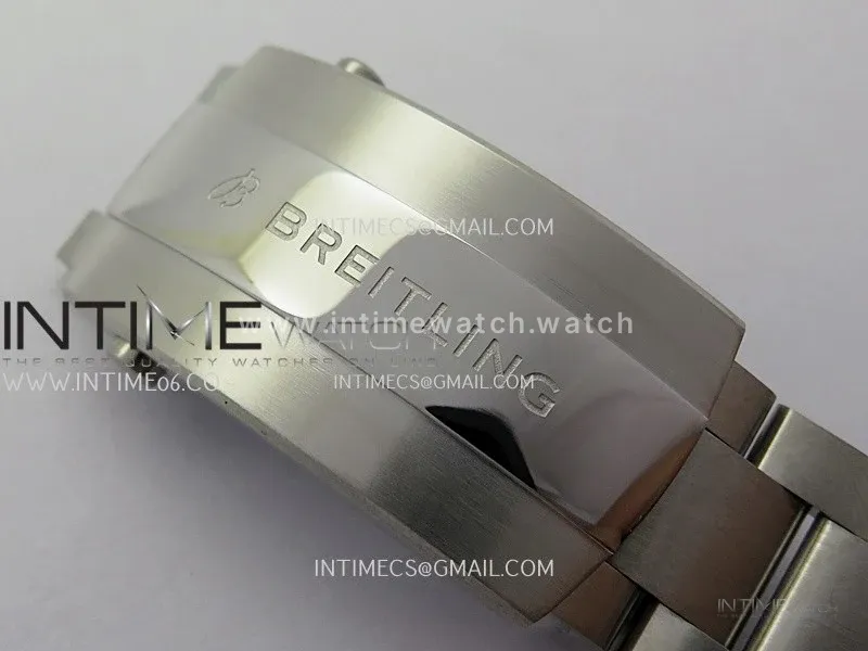 Avenger Chronometer 42mm GMT Yellow Second Hand SS BLSF 1:1 Best Version Black Dial On SS Bracelet A2836