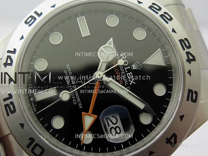 Explorer II 42mm 226570 904L SS WF 1:1 Best Edition Black Dial on Bracelet SH3285 CHS