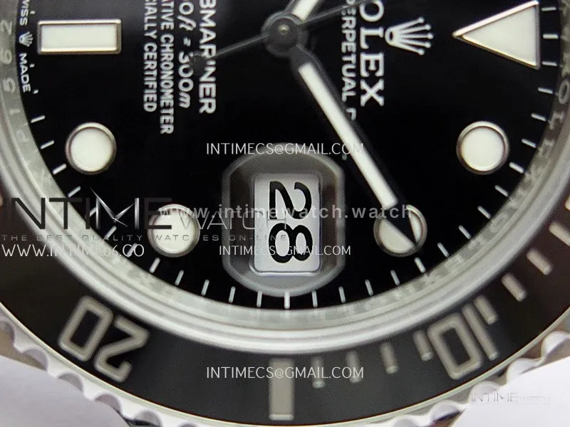 Submariner 41mm 126610 LN Black 904L SS V2 Rich 1:1 Best Edition Black Dial On 904L SS Bracelet JH3235