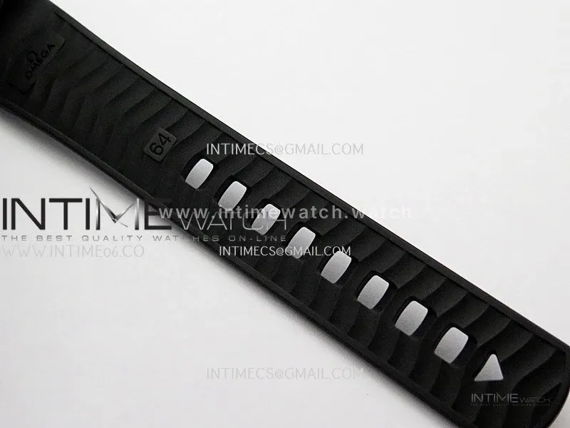 Seamaster Diver 300M Black Ceramic/DLC ORF 1:1 Best Edition Black Dial On Black Rubber Strap Super Clone Asian 8806