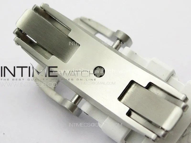 RM055 Real Ceramic Case KUF Best Edition Black Crown on White Rubber Strap MIYOTA8215