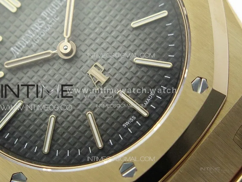 Royal Oak 16202OR 39mm Grey Dial in Rose Gold