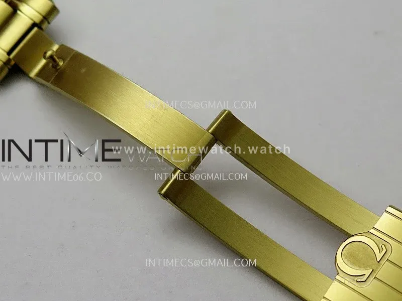 Speedmaster Professional YG N1F Best Edition Gold Dial Black Subdial On YG Bracelet Asian 3861