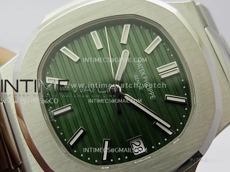 Nautilus 5711/1A 3KF 1:1 Best Edition Green Dial on SS Bracelet A324 Super Clone V2