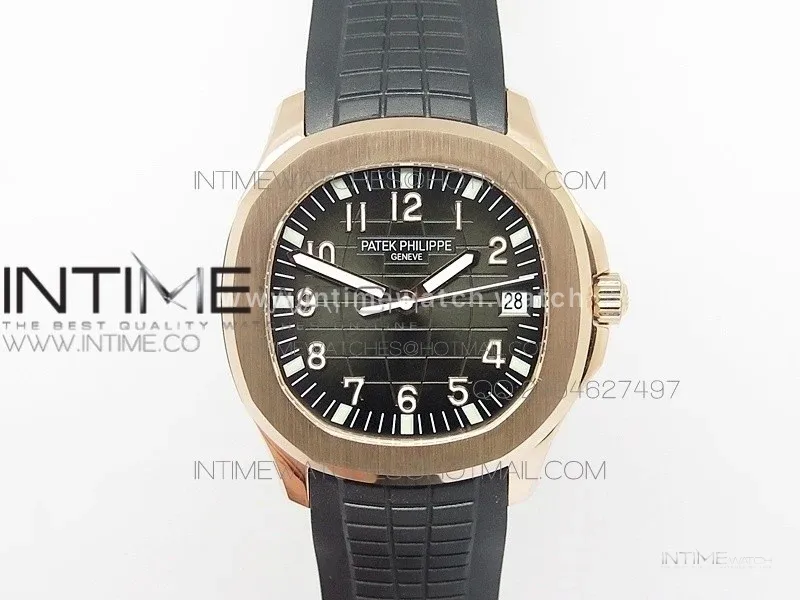 Aquanaut Jumbo BP Best Edition RG Black Dial on Black Rubber Strap Miyota 9015 PP324CS