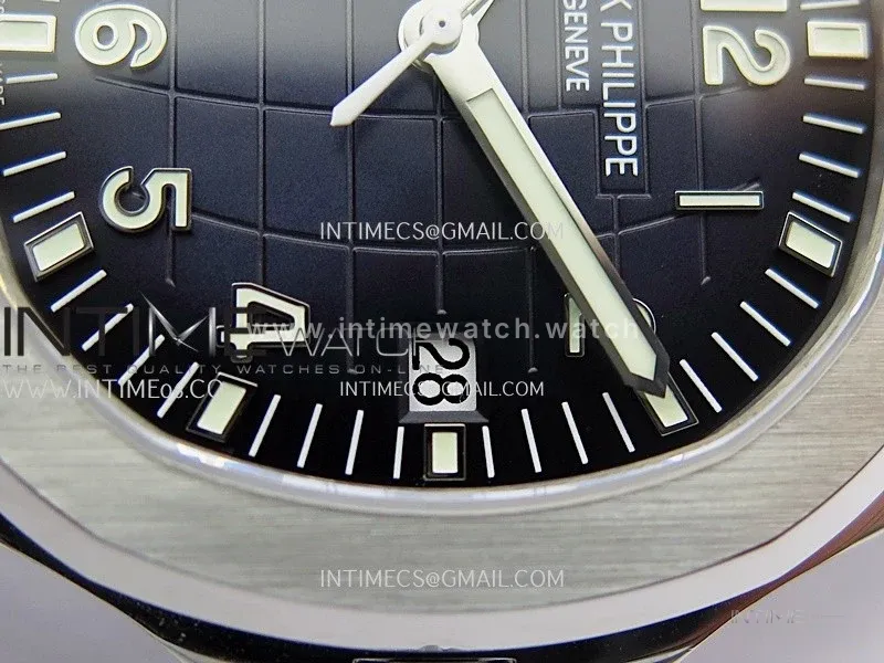 Aquanaut 5168G 42mm Gain Weight SS DDF 1:1 Best Edition Blue Dial On Blue Rubber Strap Super Clone DD330