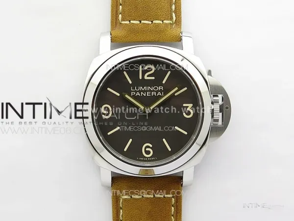PAM390 N HWF 1:1 Best Edition on Brown Leather Strap A6497