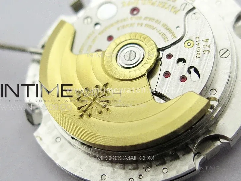 Annual Calendar Moonphase 5396 RG PPF 1:1 Best Edition White Sticks Dial on Brown Leather Strap PPF324