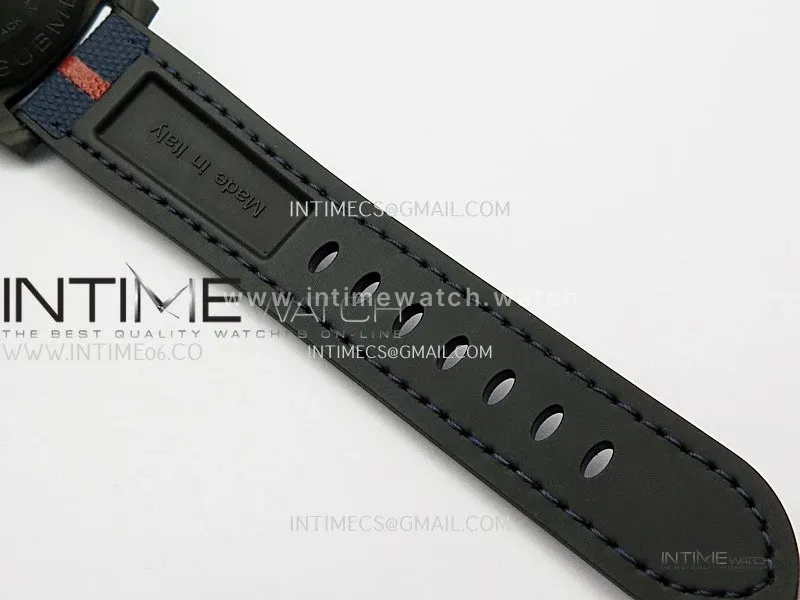 PAM1563 Luna Rossa Submersible 42mm Ceramic VSF 1:1 Best Edition Blue Dial On Blue Fabric Strap P900