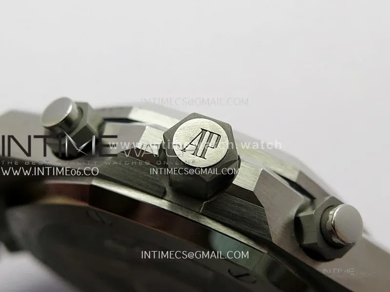 Royal Oak Chrono 26240 SS V2 ZF 1:1 Best Edition Silver Dial On SS Bracelet SA4401 Super Clone (Free Sprung)