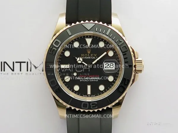 Yacht-Master 126655 40mm Gain Weight VSF 1:1 Best Edition Black Dial On Oysterflex Strap DD3235