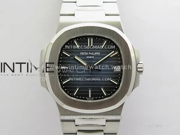 Nautilus 5711/1A SS PPF 1:1 Real Super Clone Best Edition Blue Dial On SS Bracelet SH330