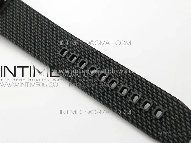 SuperOcean 42mm AB2010 RG B50 1:1 Best Edition Black Dial Black Ceramic Bezel on Black Rubber strap A2824