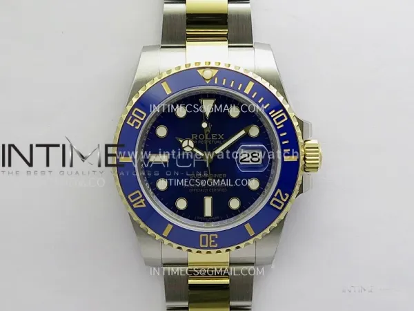 Submariner 116613 LB 904L SS/YG Gain Weight 3WF 1:1 Best Edition Blue Dial On 904L SS/YG Bracelet DD3135