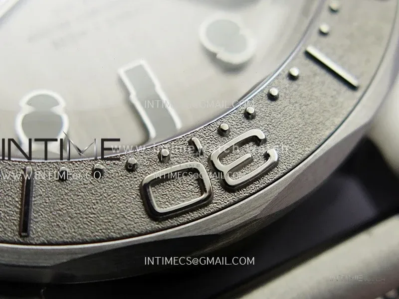 Seamaster 300M Diver 42mm SS ORF Best Edition Gray Dial On SS Mesh Bracelet Super Clone 8806 (Free Rubber Strap)