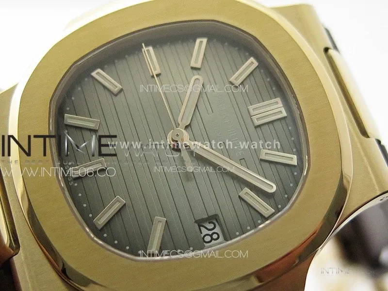 Nautilus 5711/1R PPF 1:1 Best Edition Brown Textured Dial on Brown Rubber Strap 324CS
