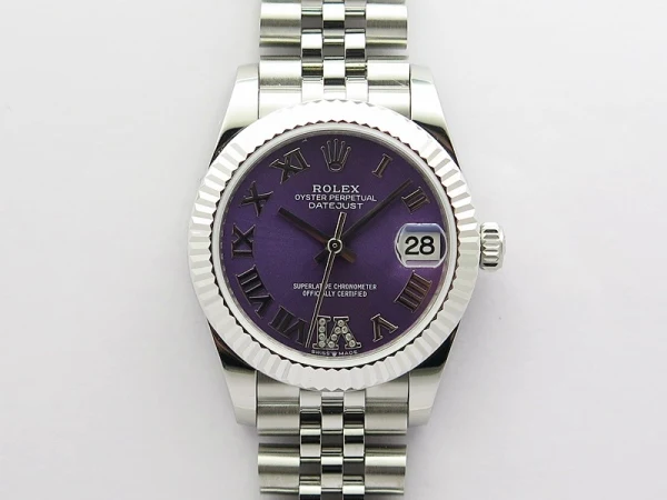 Datejust 31mm 278271 SS BP Best Edition Purple Roman Markers Dial on Jubilee Bracelet