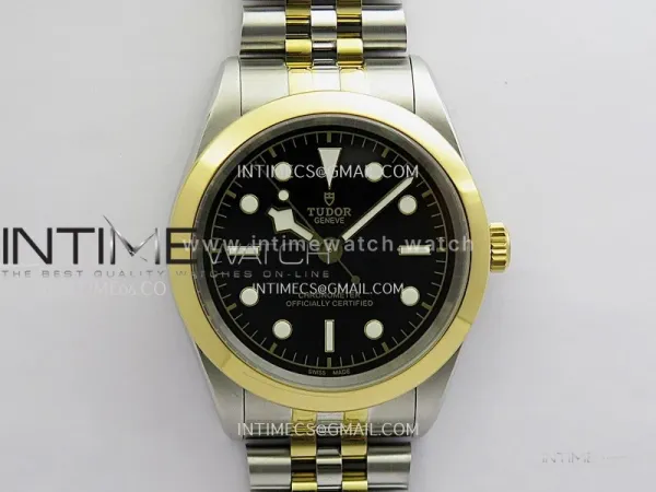 Black Bay 41mm SS/YG HTF 1:1 Best Edition Black Dial On SS/YG Jubilee Bracelet Asian 5601