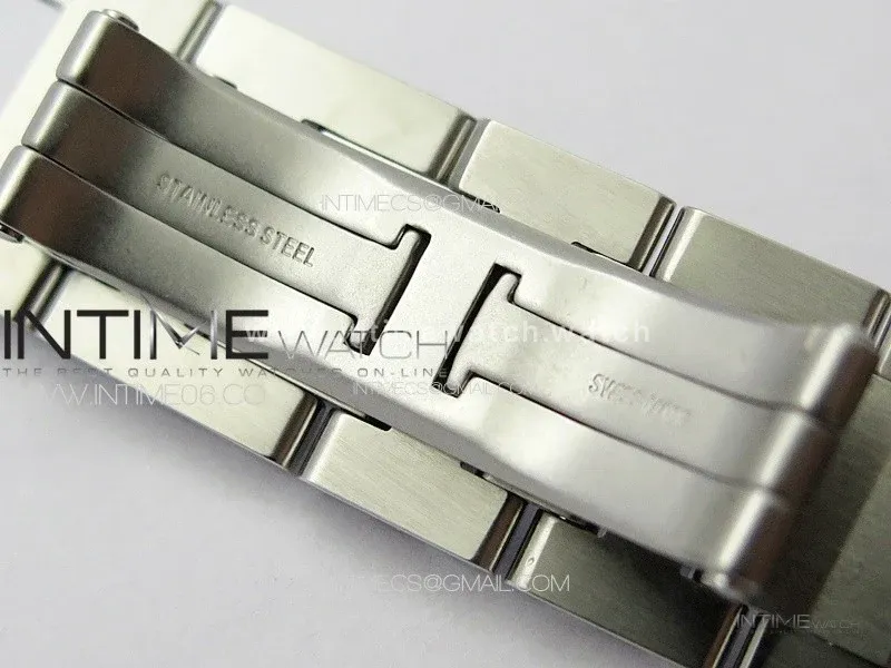 Ballon Bleu 36mm SS 3KF 1:1 Best Edition White Textured Dia Markers Dial on SS Bracelet A076