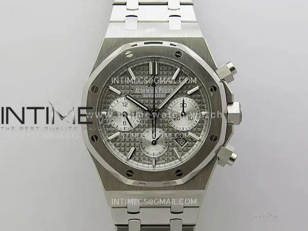 Royal Oak Chrono 26331ST SS IPF 1:1 Best Edition Gray Dial Silver Subdial on SS Bracelet A7750