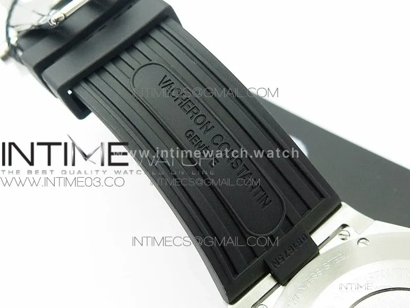 Overseas Dual Time Power Reserve TWA Best Edition Black Dial on Black Rubber Strap A1222