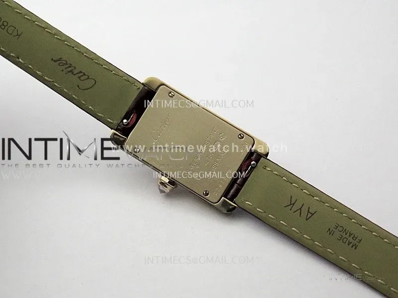 Tank WSTA0016 19mm RG/Diamond Bezel 8848F Best Edition Silver Dial On Brown Leather Strap Ronda Quartz