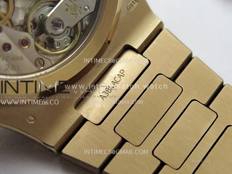 Nautilus 5712-1A 001 RG WSF 1:1 Best Edition Brown Dial On RG Bracelet Super Clone JH240 (Free tool)