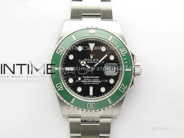Submariner 41mm 126610 LV Green Ceramic 904L Steel ONE Factory 1:1 Best Edition Black Dial On 904L SS Bracelet VR3235