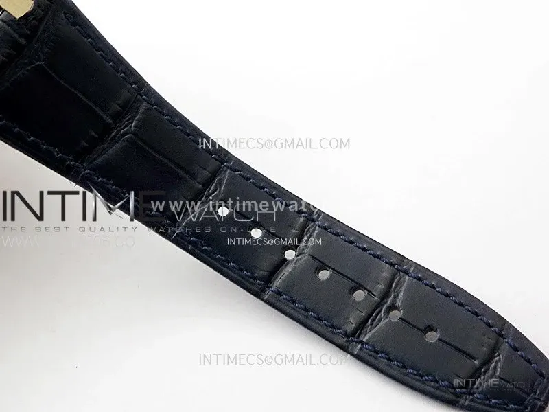 Royal Oak Chrono 26331ST RG IPF 1:1 Best Edition Blue Dial rose gold subdial on Blue Leather Strap A7750