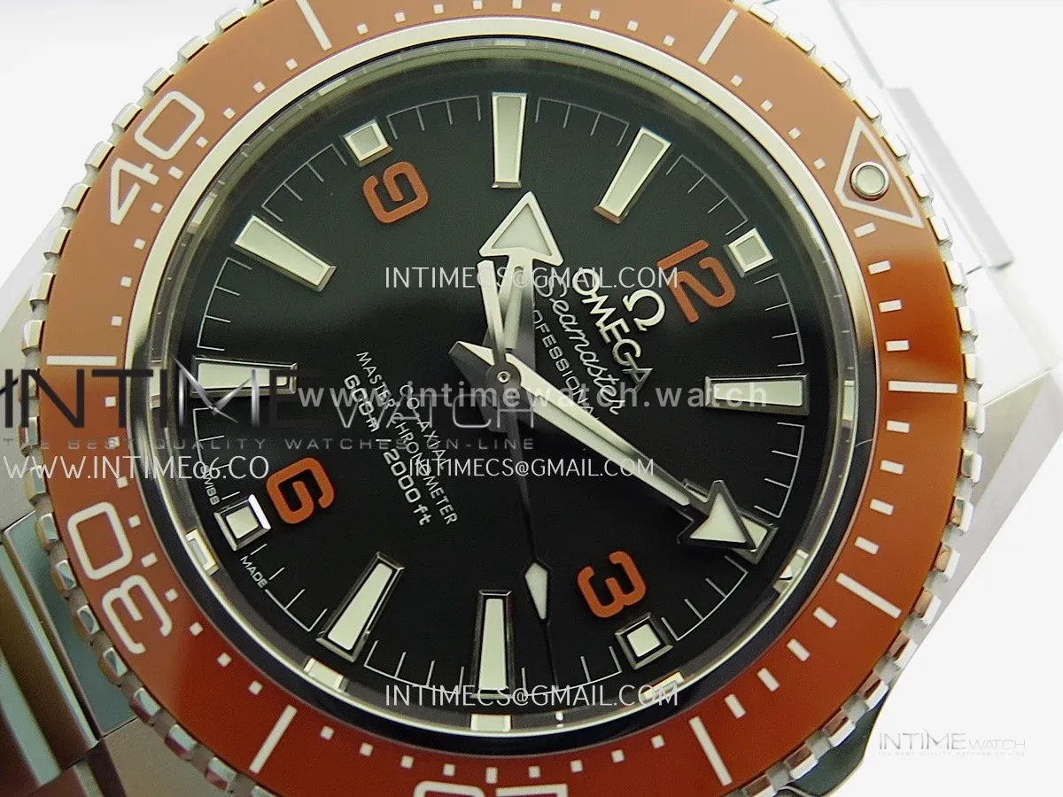 Seamaster 2025 2000M 217.30.42.21.01.003 Orange Ceramic Bezel VSF 1:1 Black Dial On SS Bracelet Asian 8912
