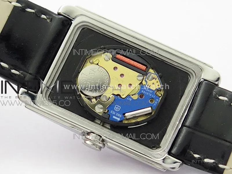 Doloevita SS Crystal Bezel 8848F 1:1 Best Edition Ivory White Textured Dial On Black Leather Strap Cal.L178.2