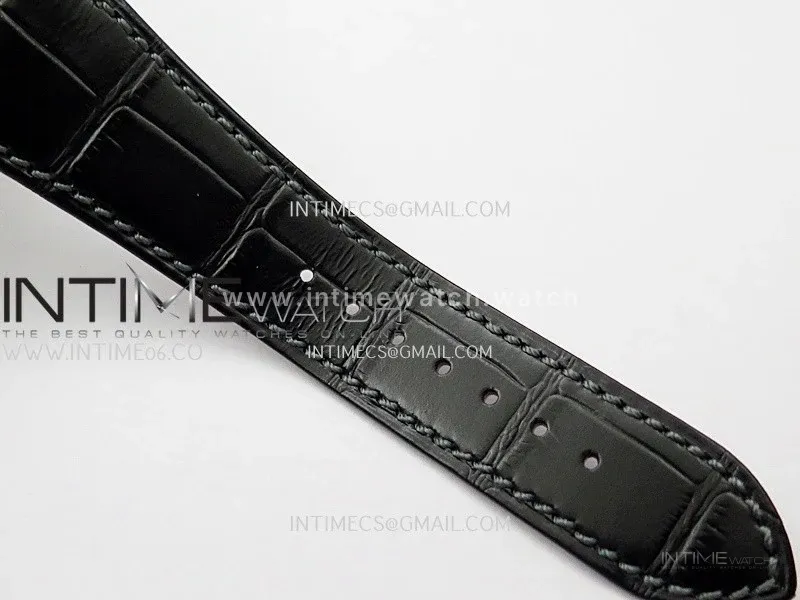 Nautilus 5711 Gain Weight DDF 1:1 Best Edition Gray Textured Dial On Black Leather Strap Super Clone DD324