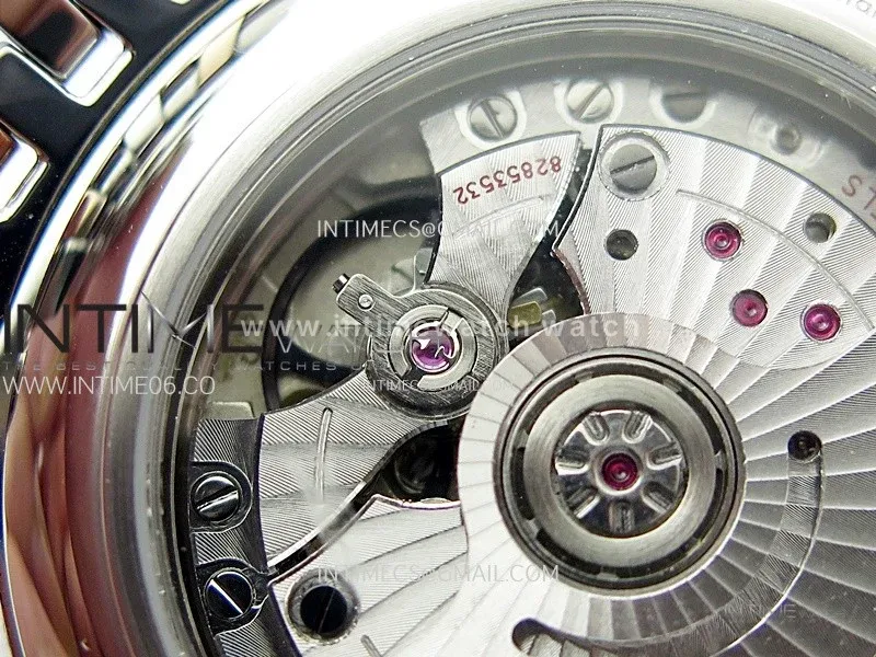 De Ville 40mm SS/RG GTF 1:1 Best Edition Silver Gray Dial RG Markers on SS/RG Bracelet A8000(Free Leather Straps)