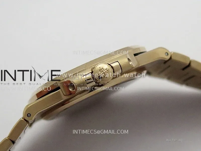Nautilus 5711 Gain Weight DDF 1:1 Best Edition Gray Textured Dial On RG Bracelet Super Clone DD324