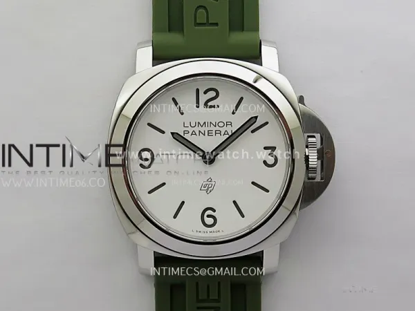 PAM1113 W TTF 1:1 Best Edition White Dial on Green Rubber Strap A6497