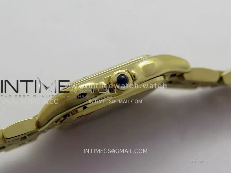 Panthère Secrete Ladies 22mm YG BBA 1:1 Best Edition Brown Ombre Dial On YG Bracelet Ronda Quartz