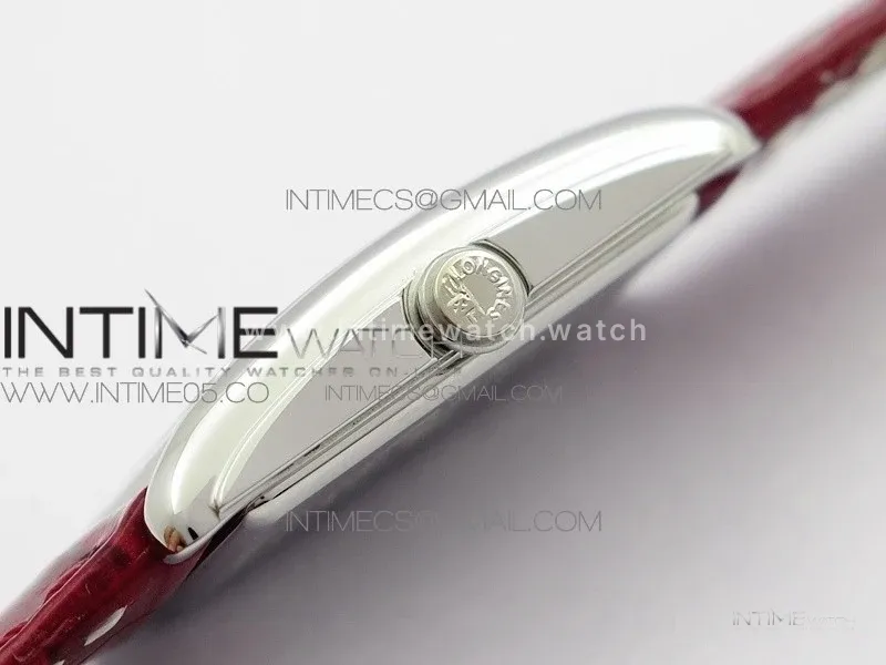 Doloevita SS 8848F 1:1 Best Edition Ivory White Textured Dial On Red Leather Strap Cal.L178.2