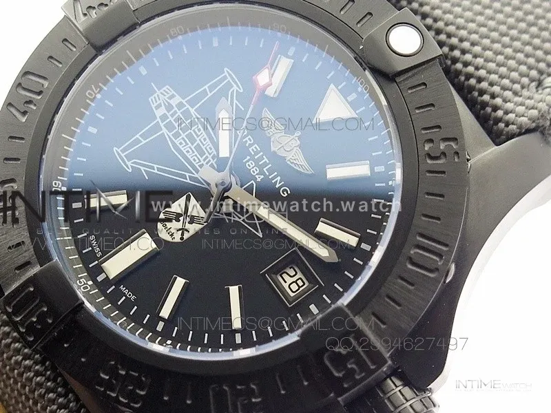 Avenger II Seawolf PVD Black Dial on Gray Nylon Strap A2836