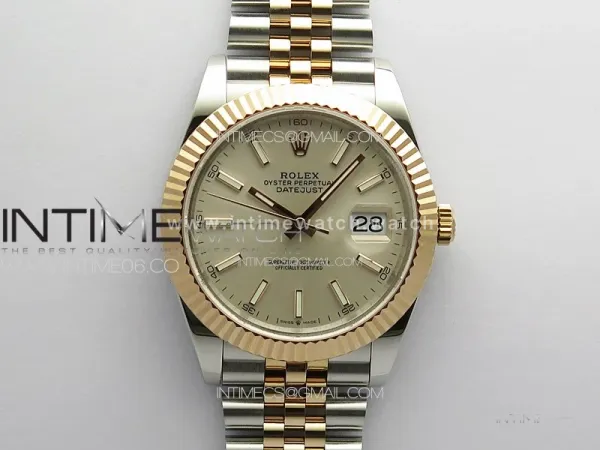 DateJust 41 126331 ARF 1:1 Best Edition 904L Steel Silver Dial on SS/RG Jubilee Bracelet SH3235（Gain Weight）