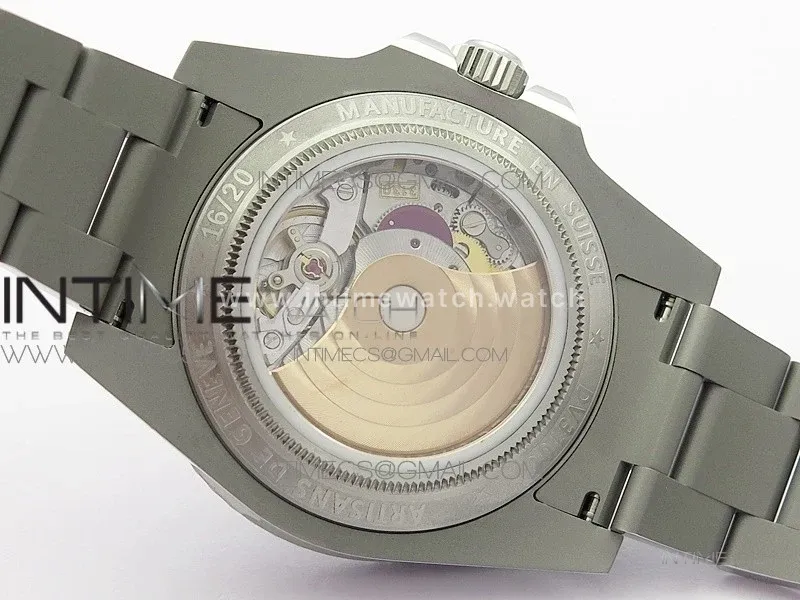 The Rough Matt Carbon Sandblast SS GMF Best Edition Carbon Dial on SS Bracelet SA3130