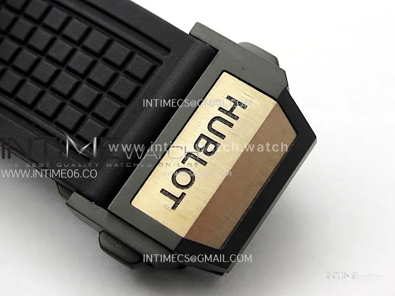 Square Bang Unico 42mm RG BBF 1:1 Best Edition Skeleton Dial on Black Rubber Strap A1280