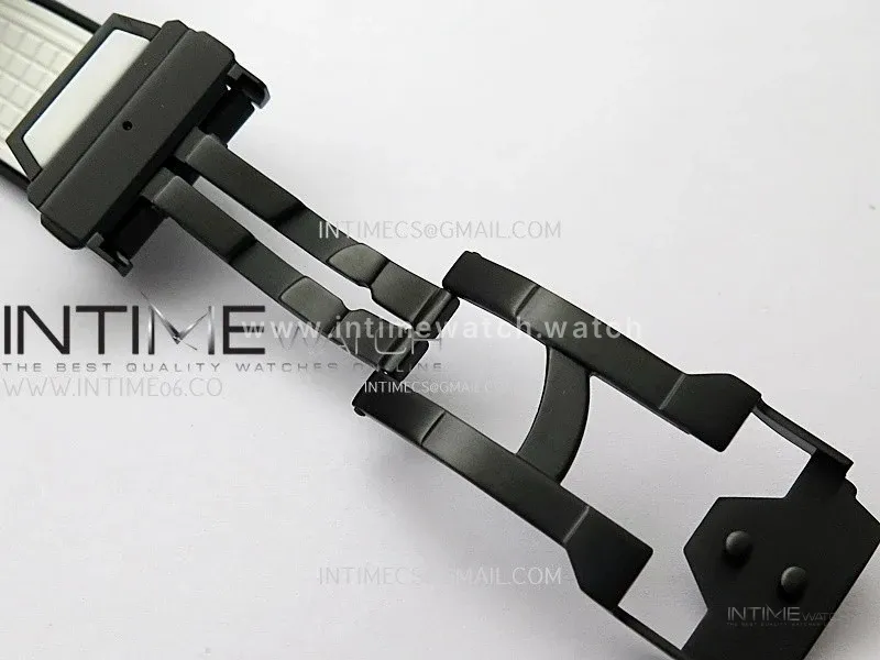 Square Bang Unico 42mm White Ceramic BBF 1:1 Best Edition Skeleton Dial on White Rubber Strap A1280