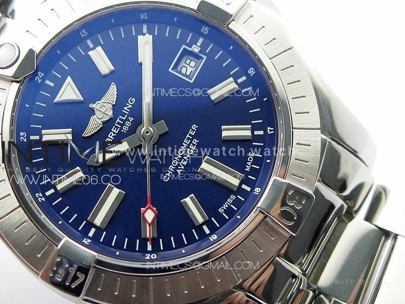 Avenger Automatic 43mm SS B50 Best Edition Blue Dial on SS Bracelet A2824
