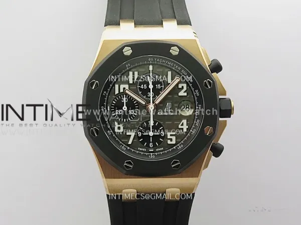 Royal Oak Offshore Rubberclad RG TKF Best Edition Black Dial on Rubber Strap A7750