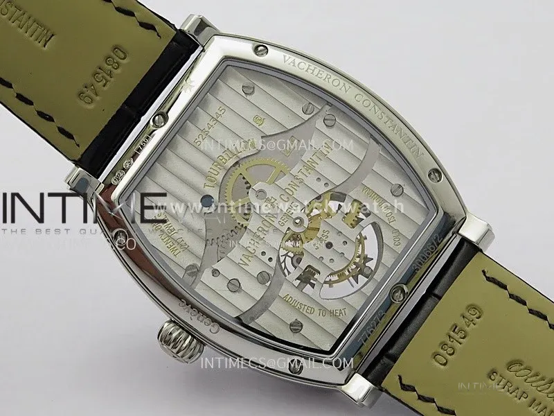 Malte Tourbillon SS AXF Best Edition Black Dial on Black Leather Strap