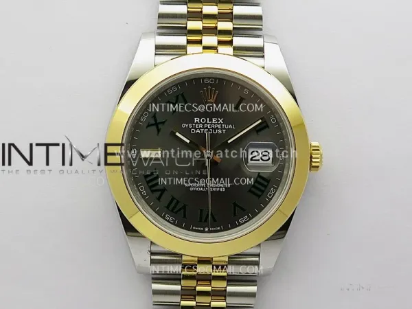 DateJust 126303 904L SS/YG VSF 1:1 Best Edition Gray Dial Roman Markers On Jubilee Bracelet VS3235