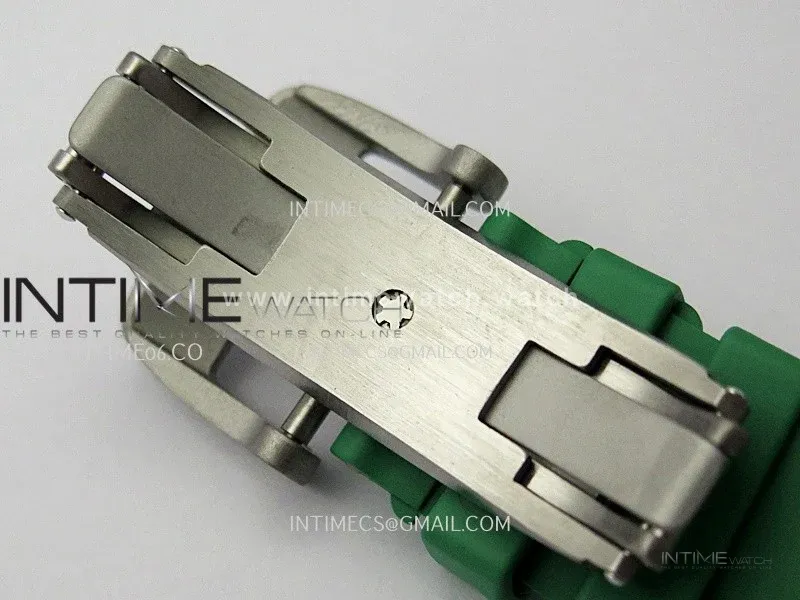 RM061 White Ceramic ZF 1:1 Best Edition on Green Rubber Strap RMUL2 Super Clone